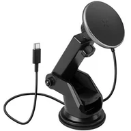 Selfie stick - ENERGEA uchwyt indukcyjny MagDrive na kokpit/do kratki czarny/black MagSafe - miniaturka - grafika 1