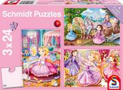 Puzzle - Schmidt Spiele Puzzle 3 x 24 el. Księżniczki 106592 - miniaturka - grafika 1