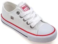 Buty dla dziewczynek - Trampki dziecięce białe BIG STAR FF374200 - miniaturka - grafika 1