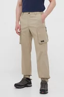 Spodnie sportowe męskie - Helly Hansen spodnie outdoorowe Move QD 2.0 kolor zielony 53978-597 - miniaturka - grafika 1