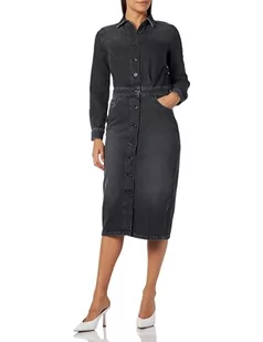 MUSTANG Kobiety Style Blair Denim sukienka jeansowa ciemnoszary 781 - Sukienki - miniaturka - grafika 1