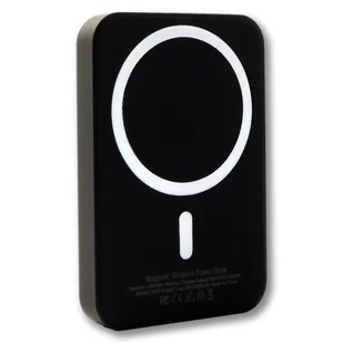 ECOBOX POWER BANK 5000MAH  CZARNY MAGSAFE  BEZPRZEWODOWY - Powerbanki ECOBOX POWER BANK 5000MAH  CZARNY MAGSAFE  BEZPRZEWODOWY - Powerbanki - miniaturka - grafika 1