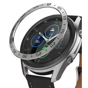 Ringke Nakładka Ringke Bezel Styling do Galaxy Watch 3 (45mm) Stainless Silver - Akcesoria do smartwatchy - miniaturka - grafika 1