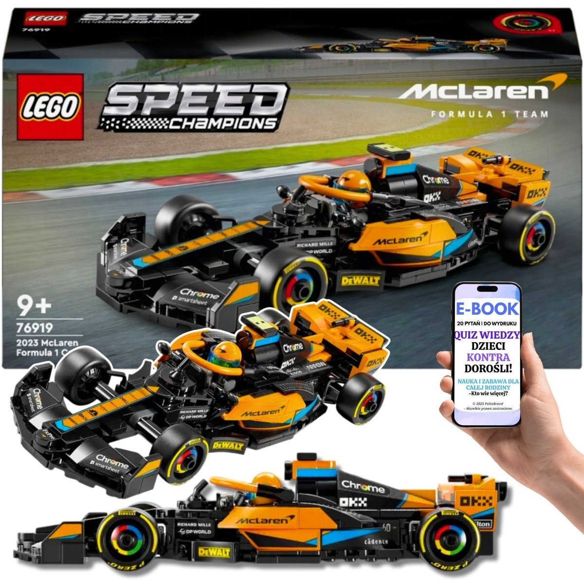 LEGO Speed Champions – McLaren F1 (76919) Auto Bolid Dla Dzieci i Dorosłych ZESTAW LEGO NA PREZENT + EBOOK-2