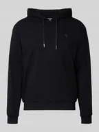 Bluzy męskie - Bluza z kapturem o kroju regular fit z imitacji dzianiny - miniaturka - grafika 1