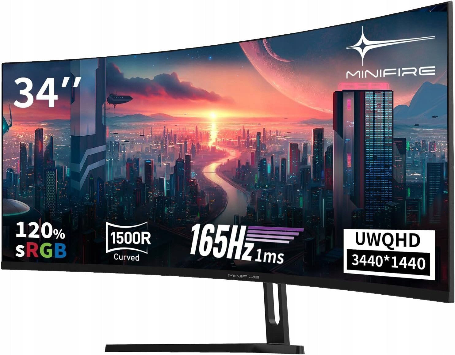 Minifore Minifire UWQHD zakrzywiony 34