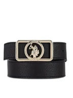 Paski - U.S. Polo Assn. Pasek AIUXT2566WBK Czarny - miniaturka - grafika 1