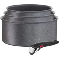 Zestawy garnków i patelni - Tefal Zestaw garnków Ingenio L3969002 4 elementy L3969002 - miniaturka - grafika 1