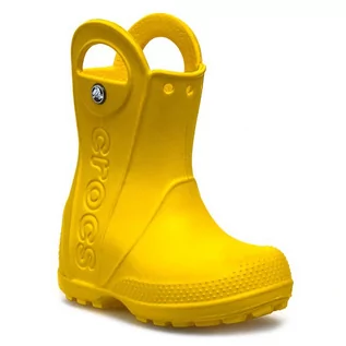 Buty dla dziewczynek - Kalosze Crocs - Handle It Rain 12803 Yellow - grafika 1