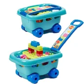 Zabawy w naśladowanie dorosłych - Ecoiffier Abrick Zestaw Klocków w Wózku 30sztuk - miniaturka - grafika 1