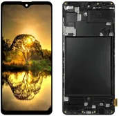 Części serwisowe do telefonów - WYŚWIETLACZ EKRAN OLED + RAMKA DO SAMSUNG A71 A715 - miniaturka - grafika 1