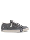 Trampki damskie - Mustang Trampki 1146-319 Szary - miniaturka - grafika 1