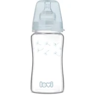 Butelki dla niemowląt - Lovi szklana butelka 250ml Diamond Glass Botanic - miniaturka - grafika 1