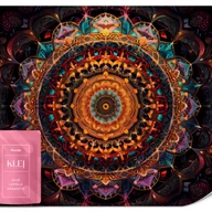 Fototapety - FOTOTAPETA DO SYPIALNI KOLOROWA MANDALA ORNAMENTY BOHO ABSTRAKCJA 500x350 - miniaturka - grafika 1