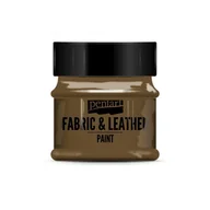 Zabawki kreatywne - Pentart Farba Do Tkanin I Skór 50Ml Ciemno Brązowa - miniaturka - grafika 1