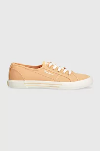 Pepe Jeans tenisówki PLS31287 damskie kolor pomarańczowy BRADY BASIC W - Trampki damskie - miniaturka - grafika 1