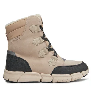 Śniegowce Geox J Flexyper Girl B Ab J16APA 022FU C5000 D Beżowy - Buty dla dziewczynek - miniaturka - grafika 1