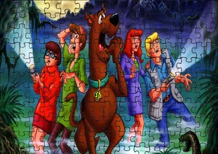 Puzzle Układanka 70 el : Scooby Doo + Woreczek Z Nadrukiem - Puzzle - miniaturka - grafika 1