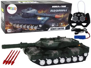 Czołg RC Zdalnie Sterowany 27 MHz Zielony - Zabawki zdalnie sterowane - miniaturka - grafika 1