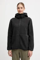 Bluzy damskie - Haglöfs bluza polarowa Funäs damska kolor czarny z kapturem gładka 607818 - miniaturka - grafika 1