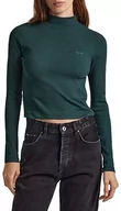 Koszulki i topy damskie - Pepe Jeans Koszulka damska Winona Perkins, Zielony (Regent Green), S - miniaturka - grafika 1