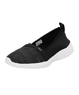 Trampki damskie - PUMA Damskie trampki Adelina Space Metallics, czarne złoto białe, 3,5 UK - grafika 1