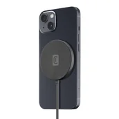 Ładowarki do telefonów - Cellularline Mag Wireless Charger - Ładowarka bezprzewodowa indukcyjna MagSafe (czarny) - miniaturka - grafika 1