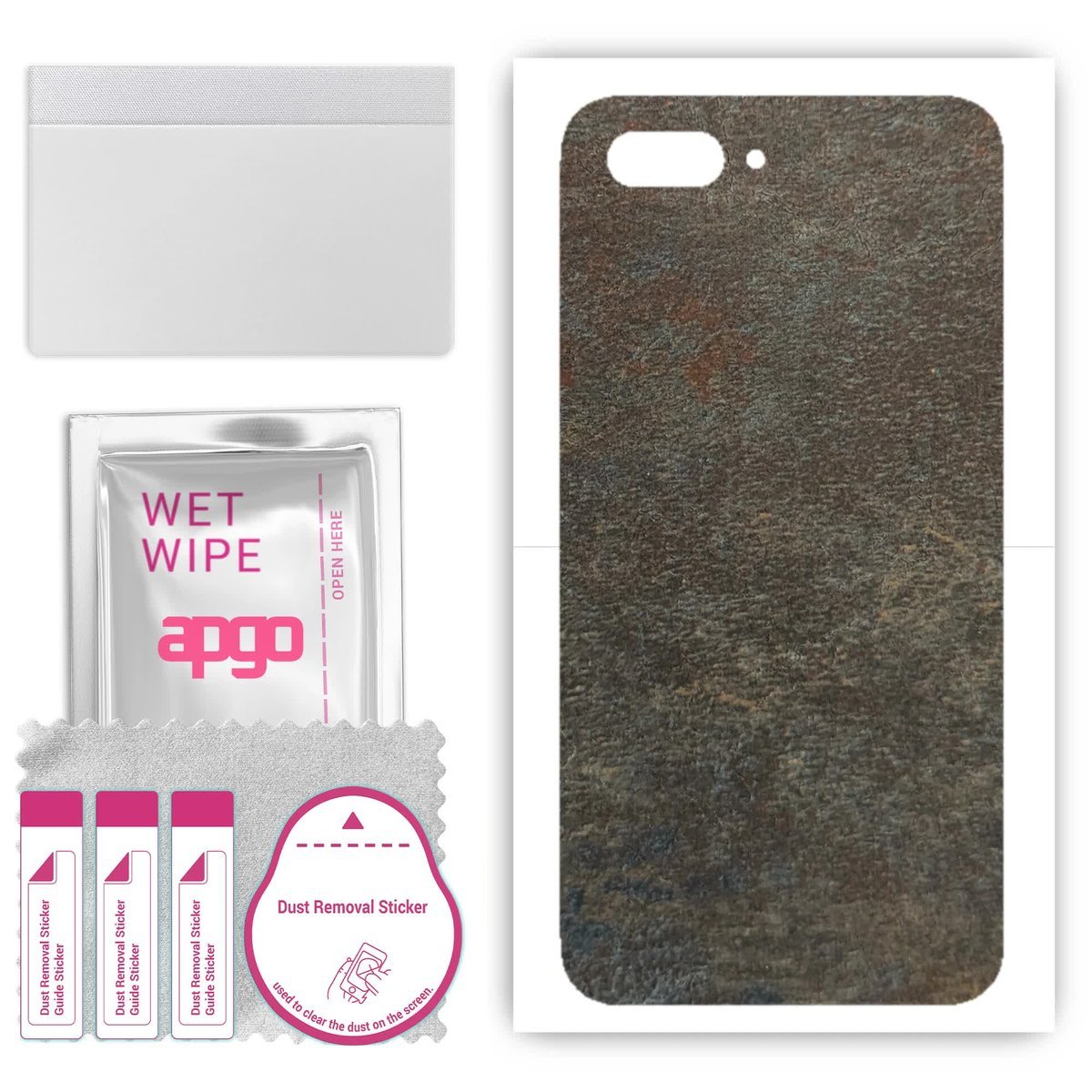 Folia naklejka skórka strukturalna na TYŁ do Honor 10 - Kamień Księżycowy - apgo SKINS