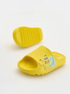 Reserved - Klapki Pokémon - żółty - Buty dla chłopców - miniaturka - grafika 1