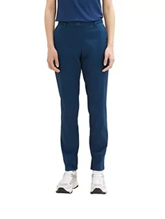 Spodnie damskie - TOM TAILOR Damskie spodnie chinosy, krój slim fit, 11758 - Midnight Sail, 32W / 32L - grafika 1