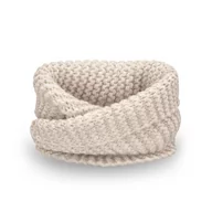 Apaszki i szaliki damskie - PaMaMi, Zimowy komin dziecięcy, beżowy - miniaturka - grafika 1