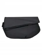 Nerki - Saszetka Męska Czarna Gładka na Co Dzień Łwd - miniaturka - grafika 1