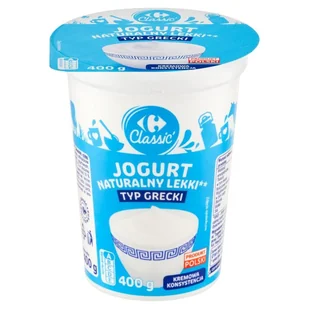 Carrefour Classic Jogurt naturalny lekki typ grecki 400 g - Kefiry, jogurty, maślanki - miniaturka - grafika 1