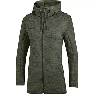 JAKO JAKO Damska kurtka Premium Basics z kapturem, khaki melanż, 44 6829 - Kurtki damskie - miniaturka - grafika 1