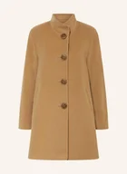 Płaszcze damskie - Icons Cinzia Rocca Płaszcz Wełniany braun - miniaturka - grafika 1