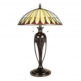 Quoizel Alahambre QZ-ALAHAMBRE-TL lampka stołowa 2x60/E27 - Lampy stojące - miniaturka - grafika 1