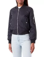 Kurtki damskie - Bestseller A/S Damska kurtka ONLTHILDE Bomber CC OTW, czarna/szczegóły: czarna podszewka, M, Black/Detail:black Lining, M - miniaturka - grafika 1