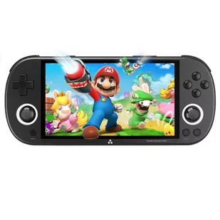 TRIMUI Smart Pro Handheld Game Console, 4.96" IPS Screen, Linux OS, 1GB RAM 8GB Storage 64GB TF Card, 5 Hours Playtime - Black - Konsole i gry retro - miniaturka - grafika 1