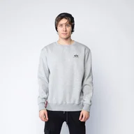 Bluzy męskie - Alpha Industries Basic Sweater Small Logo grey Heather - miniaturka - grafika 1