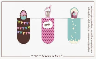 Zakładki magnetyczne Jak słodko - Przybory szkolne - miniaturka - grafika 1