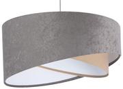 Lampy sufitowe - Szaro-biała lampa wisząca nad stół - EX987-Felso - Lumes - miniaturka - grafika 1