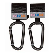 Akcesoria do fotelików - TULOKO Haczyki wielofunkcyjne 2szt z karabińczykiem - miniaturka - grafika 1