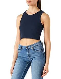 JACK & JONES Damska koszulka Jjxx Jxfallon Sl Rib Tank Top Noos, granatowy blezer, L - Koszulki i topy damskie - miniaturka - grafika 1