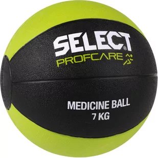 Select Piłka lekarska 7 kg 2019 czarno limonkowa - Piłki do ćwiczeń - miniaturka - grafika 1