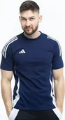 Koszulki męskie - Adidas Koszulka męska adidas Tiro 24 Sweat niebieska IR9347 XL - miniaturka - grafika 1