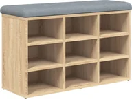 Szafki na buty - vidaXL Ławka na buty dąb sonoma 82x32x50 cm Materiał drewnopochodny - miniaturka - grafika 1