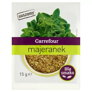 Carrefour Majeranek suszony 15 g - Przyprawy i zioła sypkie - miniaturka - grafika 1