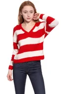Swetry damskie - Wrangler, Sweter damski, Loose Knit Formula Red W8109Pzwo, rozmiar M - miniaturka - grafika 1