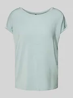 Koszulki i topy damskie - T-shirt o kroju relaxed fit z przyszytym brzegiem model ‘MAVA’ - miniaturka - grafika 1