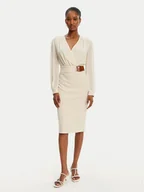 Sukienki - Rinascimento Sukienka koktajlowa CFC0122954003 Écru Regular Fit - miniaturka - grafika 1